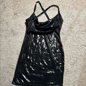SHEIN Shimmering Black Mini Dress